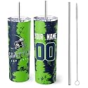 ANTKING Seattle Tumbler 20oz Travel Mug Custom Name Number Gift
