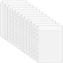 Antner 12PCS A5 Binder Pockets No Zipper 6-Hole Budget Cash Envelopes for Small Refillable Notebook, Zipless A5 Planner Inserts Binder Pouches Loose Leaf Money Organizer Bags for Saving Challenge