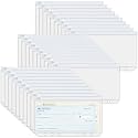 Antner 30PCS A6 Binder Pockets 6-Hole Cash Envelopes for A6 6-Ring Binder