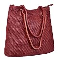 ANTONIO VALERIA Alice Braided Washed Leather HandBag for Women