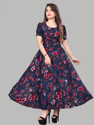 ANTRA Women A-line Multicolor Ankle Length Dress