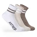 Antrop WoMen Quarter Crew Cotton Heel Tab Athletic Running Cushion Socks