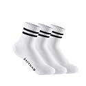 Antrop WoMen Quarter Crew Cotton Heel Tab Athletic Running Cushion Socks