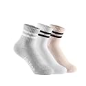 Antrop WoMen Quarter Crew Cotton Heel Tab Athletic Running Cushion Socks
