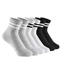 Antrop WoMen Quarter Crew Cotton Heel Tab Athletic Running Cushion Socks
