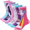 ANTSANG Kids Cotton Crew Socks for Girls Boys Toddler,Novelty Fashion Socks