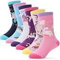 ANTSANG Kids Cotton Crew Socks for Girls Boys Toddler,Novelty Fashion Socks