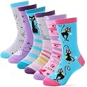ANTSANG Kids Cotton Crew Socks for Girls Boys Toddler,Novelty Fashion Socks