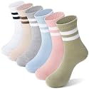ANTSANG Kids School Athletic Sports Cotton Socks,Teen Girls Boys Crew Socks