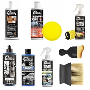 antson car care kit 10 pcs includes car dashboard polish car polish shampoo windshield washer car interior cleaner scratch remover 1 cloth 1 applicator ac brushcombo kit