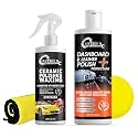 Antson Combo, Includes Car Dashboard Polish &amp; Ceramic Polish Waxing Spray with 1 Cloth, 1 Applicator (Car Polish + Dashboard Polish)