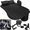 Antson Premium Car Bed with Pump & 2 Air Pillow | Quick Inflatable Back Seat Bed | Car Inflatable Mattres | Car Bed Mattress | for Kids,Travel,Camping,Picnic, Beach (Black)