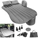 Prextex Premium Car Inflatable Bed with Pump & 2 Air Pillow | Quick Inflatable Back Seat Bed | Car Inflatable Mattres | Car Bed Mattress | Car Bed for Kids,Travel,Camping,Picnic, Beach (Grey)