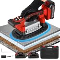 Antstone Tile Vibration Tool 250mm Suction Cup 882lbs/400kg Adsorption Handheld Tile Installation Leveling Machine Tile Vibrator Tool for Tiling Leveling Laying Max.28000r/Min 9 Speeds (Red)