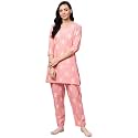 anubhutee Women39s Cotton Floral Straight Night Suit