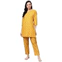 anubhutee Women39s Cotton Floral Straight Night Suit