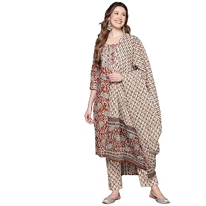 anubhutee Womens Cotton Kurta set