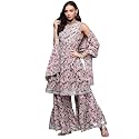 anubhutee Women39s Cotton Mauve Gota Patti Floral