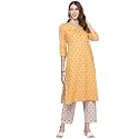 anubhutee Women39s Turquoise Handwork Printed Kurta Set