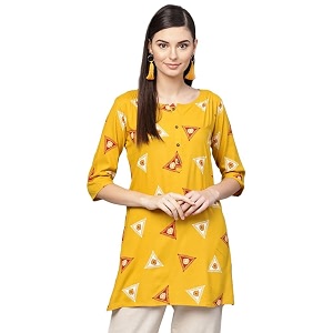 anubhutee Women Bandhani Printed Kurti