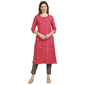 anubhutee Women Rayon A-Line Kurta