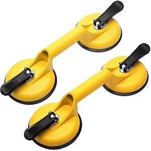 vacuum suction cup glass lifter for glass tiles mirror granite lifting dent remover gripper double claw 2 pack