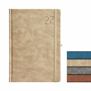 anupam blaze 2027 diary with dates 2027 daily planner full page per day with monthly calendar new year diary 2027 year planner 80 gsm size a5 21x14cm 365 days aesthetic book amp daily diary - beige