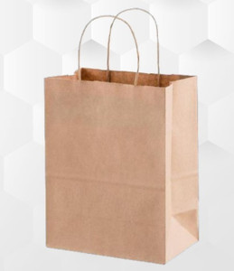 ANUPAM Brown Paper Bags with Twisted Handles