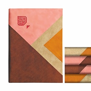 anupam fuzen 2027 diary with dates 2027 daily planner full page per day with monthly calendar january to december new year diary 2027 size b5 25x17cm 365 days pu cover daily notebook 80gsm - tan