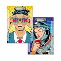 Anupam Junior Exam Board, Wooden Clipboards Hardboard with Low Profile Clip, Standard A4 Letter Size Wood Clip Boards for Office, School, Classroom Supplies (Pack of 2, Multicolour)
