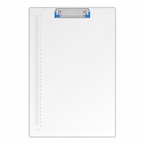anupam basics paper clipboard writing pad 24x36cm clipboards drawingwritingclipboard with clip  sturdy lightweight for office school college transparent