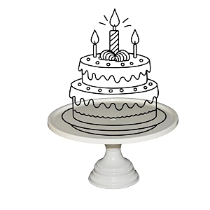 white metal cake stand  1334 top diameter 6534 height  pedestal dessert display for cakes amp events