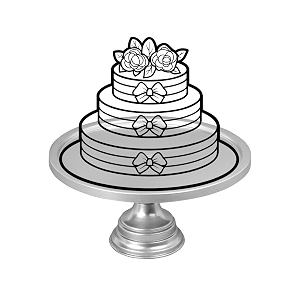 non revolving cake stand pedestal 1134 diameter top strong metal silver