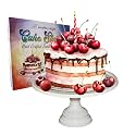 Premium White Metal Cake Stand | 11" Round Top | 5.5" Tall Pedestal | Ideal for Birthdays, Weddings &amp; Celebrations