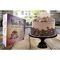 Black Metal Cake Stand Pedestal | Round Non-Revolving 9" Diameter by 5" Height Dessert Display | Sturdy Cake Holder for Birthday, Wedding, Anniversary & Party Decor