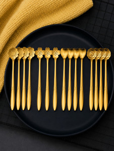 ANUSHRE Steel Coffee Spoon Cream Spoon Dessert