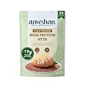 Anveshan High Protein Atta 1 KG | ~10g Plant Protein/Roti | Ancient Khapli Wheat + Pea & Brown Rice Protein | No Soy, No Maida | Low GI, Complete Amino Acids