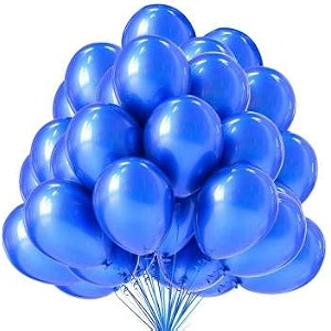 pack of 100 blue latex metallic hd balloons 1034 inch best for happy birthday party supplies theme party decoration anniversary wedding