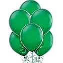 Pack of 100 Green Latex Metallic HD Balloons 10" Inch Best for Happy Birthday Party Supplies, Theme Party Decoration, Anniversary, Wedding