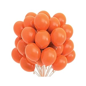 pack of 100 orange latex metallic hd balloons 1034 inch best for happy birthday party supplies theme party decoration anniversary wedding