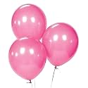 Pack of 100 Pink Latex Metallic HD Balloons 10" Inch Best for Happy Birthday Party Supplies, Theme Party Decoration, Anniversary, Wedding