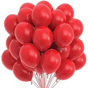 pack of 100 red latex metallic hd balloons 1034 inch best for happy birthday party supplies theme party decoration anniversary wedding