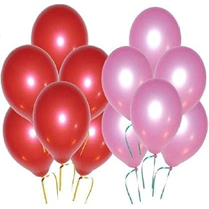pack of 100 red pink latex metallic hd balloons 1034 inch best for happy birthday party supplies theme party decoration anniversary wedding