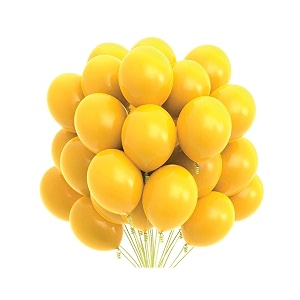 pack of 100 yellow latex metallic hd balloons 1034 inch best for happy birthday party supplies theme party decoration anniversary wedding