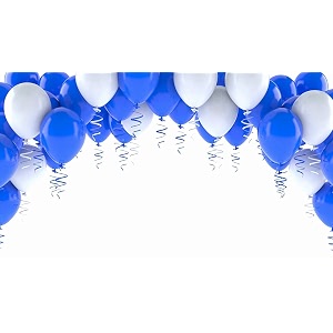 pack of 150 blue white latex metallic hd balloons 1034 inch best for happy birthday party supplies theme party decoration anniversary wedding