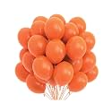 Pack of 150 Orange Latex Metallic HD Balloons 10" Inch Best for Happy Birthday Party Supplies, Theme Party Decoration, Anniversary, Wedding
