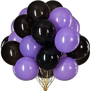 pack of 150 purple black latex metallic hd balloons 1034 inch best for happy birthday party supplies theme party decoration anniversary wedding