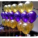 Pack of 150 Purple, Golden Latex Metallic HD Balloons 10" Inch Best for Happy Birthday Party Supplies, Theme Party Decoration, Anniversary, Wedding
