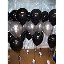 Pack of 150 Silver, Black Latex Metallic HD Balloons 10" Inch Best for Happy Birthday Party Supplies, Theme Party Decoration, Anniversary, Wedding