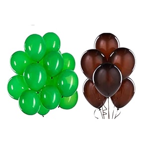 pack of 200 brown green latex metallic hd balloons 1034 inch best for happy birthday party supplies theme party decoration anniversary wedding